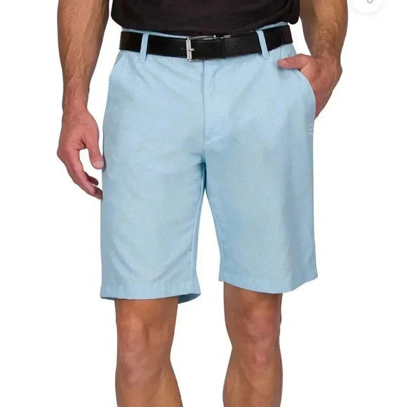 Three Sixty Six Men's Size 42 Dry Fit Gold Shorts Casual Classic Blue 10" Inseam - Picture 1 of 8